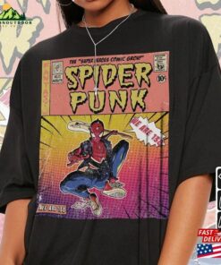 Spider Punk Comic Shirt 90S Vintage Merch Book Art We Are 138 Super Heroes Unisex Classic 2 Spider Punk Comic Shirt 90S Vintage Merch Book Art We Are 138 Super Heroes Unisex Classic 3