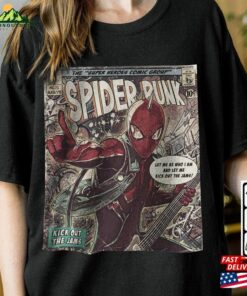 Spider Punk Comic Shirt Man Across The Classic Hoodie Spider Punk Comic Shirt Man Across The Classic Hoodie