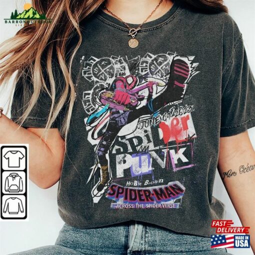 Spider Punk Comic Shirt Man Across The Sweatshirt Unisex