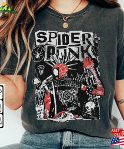 Spider Punk Comic Shirt Man Across The Unisex Hoodie