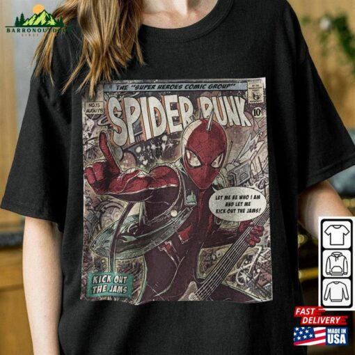 Spider Punk Comic Shirt Man Across The Unisex Sweatshirt