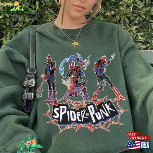 Spider Punk In Spiderman Across The Verse Sweatshirt Hoodie Classic