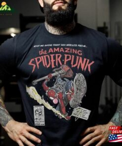 Spider Punk Man Printed T-Shirt Funny Shirt Hoodie Classic Spider Punk Man Printed T-Shirt Funny Shirt Hoodie Classic