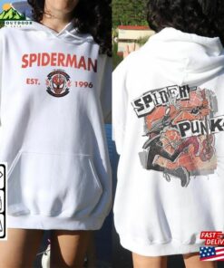 Spider Punk Movie Shirt 2Side K2 Spiderman 2023 Across The Verse Sweatshirt Hoodie T-Shirt 2 Spider Punk Movie Shirt 2Side K2 Spiderman 2023 Across The Verse Sweatshirt Hoodie T Shirt 3