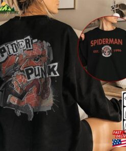 Spider Punk Movie Shirt 2Side K2 Spiderman 2023 Across The Verse Sweatshirt T-Shirt