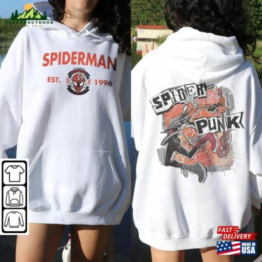 Spider Punk Movie Shirt 2Side K2 Spiderman 2023 Across The Verse Sweatshirt T-Shirt