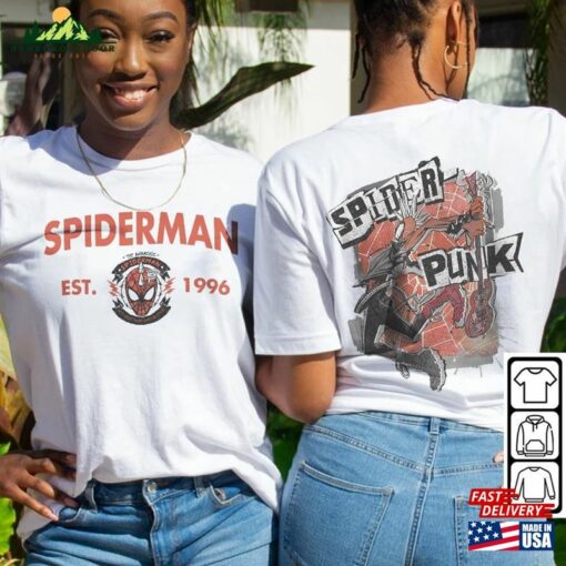 Spider Punk Movie Shirt 2Side K2 Spiderman 2023 Across The Verse Sweatshirt T-Shirt