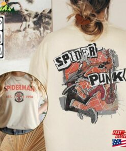 Spider Punk Movie Shirt 2Side K2 Spiderman 2023 Across The Verse Sweatshirt Unisex T-Shirt Spider Punk Movie Shirt 2Side K2 Spiderman 2023 Across The Verse Sweatshirt Unisex T-Shirt