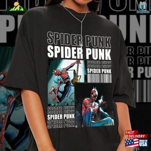 Spider Punk Retro Shirt Sweatshirt T-Shirt