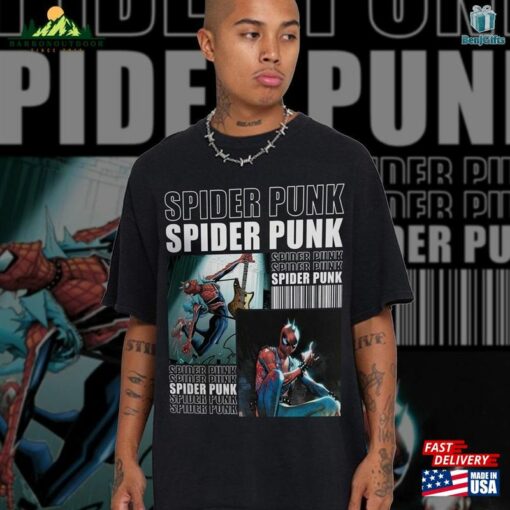 Spider Punk Retro Shirt Sweatshirt T-Shirt