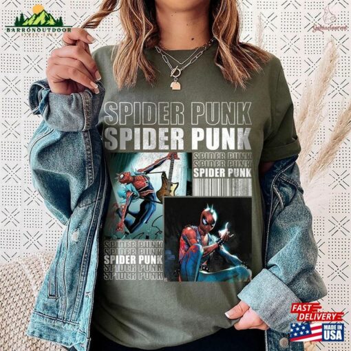 Spider Punk Retro Shirt Sweatshirt Unisex