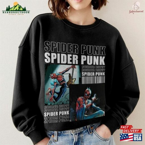 Spider Punk Retro Shirt Sweatshirt Unisex