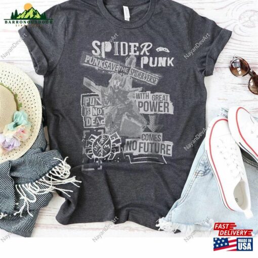 Spider Punk Saves The World Shirt Retro Hoodie Classic