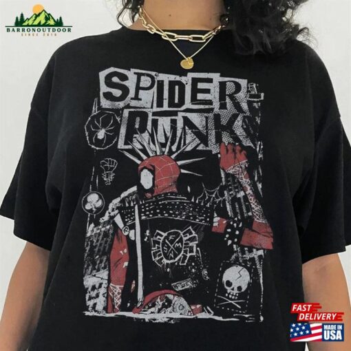 Spider Punk Shirt Across The Hoodie T-Shirt