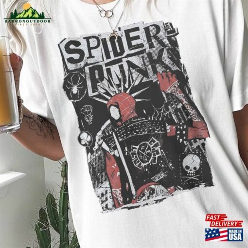 Spider Punk Shirt Across The Hoodie T-Shirt