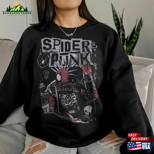 Spider Punk Shirt Across The Hoodie T-Shirt