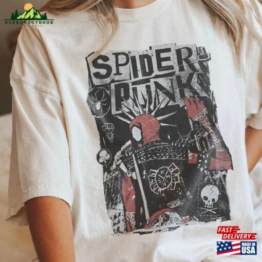 Spider Punk Shirt Across The Hoodie T-Shirt