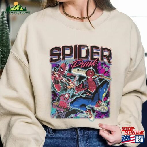 Spider Punk Shirt Man Across The T-Shirt Classic