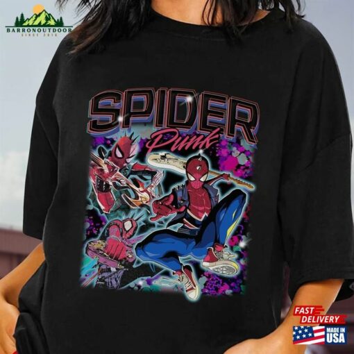 Spider Punk Shirt Man Across The T-Shirt Classic