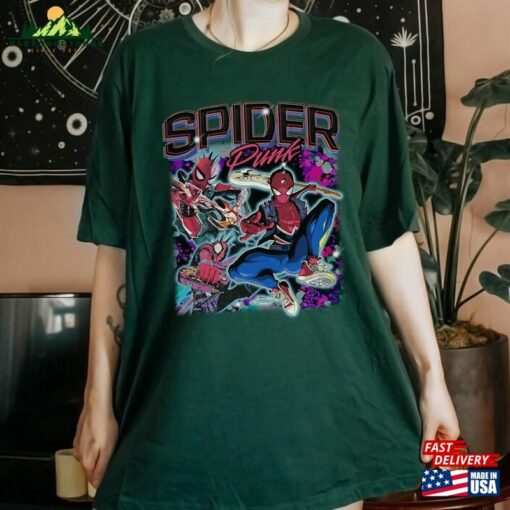 Spider Punk Shirt Man Across The T-Shirt Classic