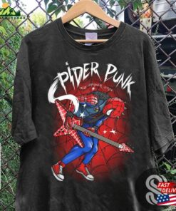 Spider Punk Shirt Man Across The T-Shirt Hoodie