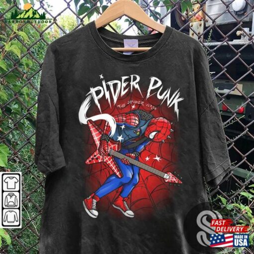 Spider Punk Shirt Man Across The T-Shirt Hoodie