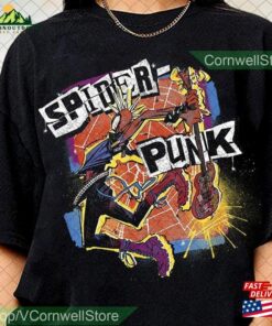 Spider Punk Shirt Man Across The T-Shirt Sweatshirt Spider Punk Shirt Man Across The T-Shirt Sweatshirt