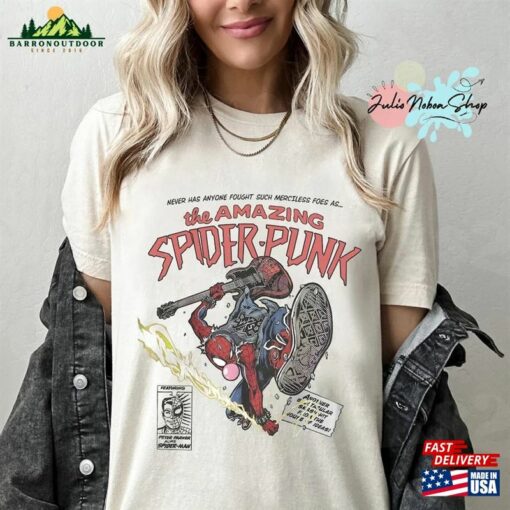 Spider Punk Shirt Marvel Comfort Colors Hoodie Classic