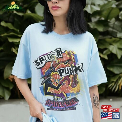 Spider Punk Shirt Multiverse T-Shirt Unisex