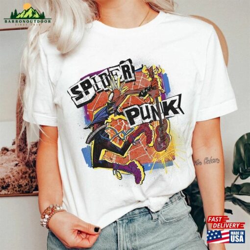 Spider Punk Shirt Spiderman Unisex Classic