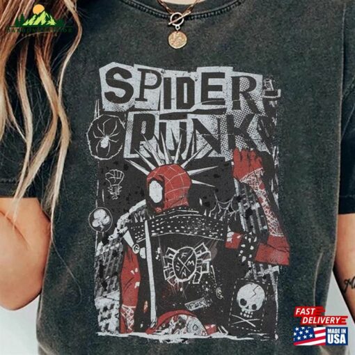 Spider Punk T-Shirt Man Across The Sweatshirt Classic