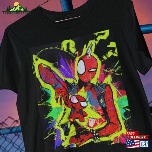 Spider Punk T-Shirt Spiderman Across The Verse Shirt Hoodie Unisex