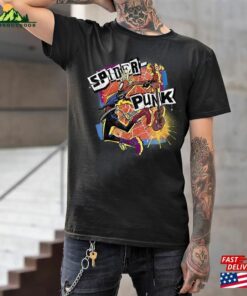 Spider Punk Vintage Shirt Man 2023 Hoodie T-Shirt