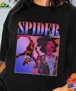 Spider Punk Vintage Shirt Man Across The T-Shirt Unisex Spider Punk Vintage Shirt Man Across The T-Shirt Unisex
