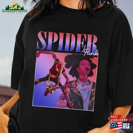 Spider Punk Vintage Shirt Man Across The T-Shirt Unisex