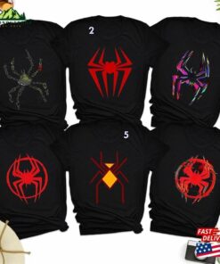 Spider Super Hero Group Shirt Logo Matching Shirts Superhero Comic Characters T-Shirt Unisex Classic