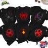 Spider Super Hero Group Shirt Logo Matching Shirts Superhero Comic Characters T-Shirt Unisex Hoodie