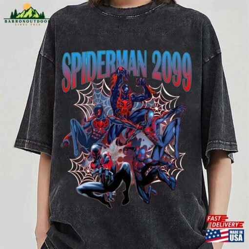 Spiderman 2099 Shirt Retro Spider Punk Spiderverse T-Shirt Classic