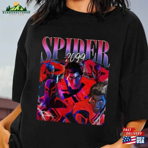 Spiderman 2099 Vintage Shirt Spider Man Across The T-Shirt Hoodie