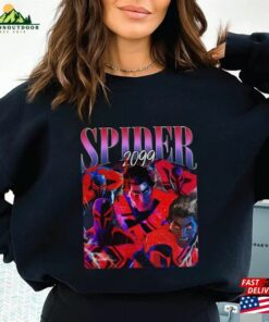 Spiderman 2099 Vintage Shirt Spider Man Across The T-Shirt Hoodie