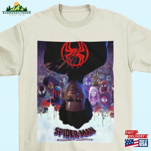 Spiderman Across The Spider Verse Movie Poster Tshirt Movies Hoodie Classic