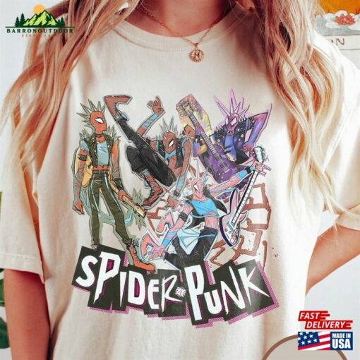 Spiderman Across The Spider Verse Shirt Punk Sweatshirt Classic