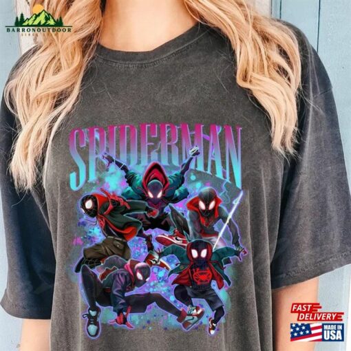 Spiderman Miles Morales Comfort Colors Shirt Spider Man Across The Sweatshirt T-Shirt