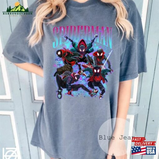 Spiderman Miles Morales Comfort Colors Shirt Spider Man Across The Sweatshirt T-Shirt