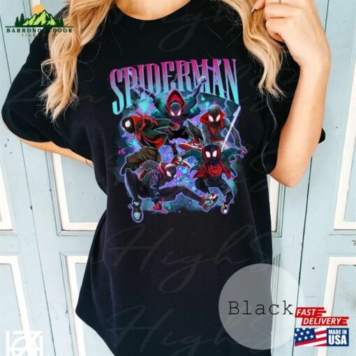 Spiderman Miles Morales Comfort Colors Shirt Spider Man Across The Sweatshirt T-Shirt