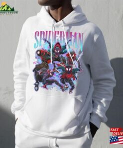 Spiderman Miles Morales Shirt Spider Man Across The T-Shirt Hoodie