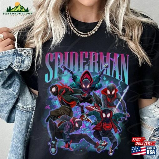 Spiderman Miles Morales Shirt Spider Man Across The T-Shirt Sweatshirt