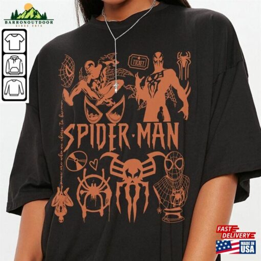 Spidey 2099 Movie Doodle Art Shirt Vintage 90S Merch Tee Graphic Hoodie Sweatshirt