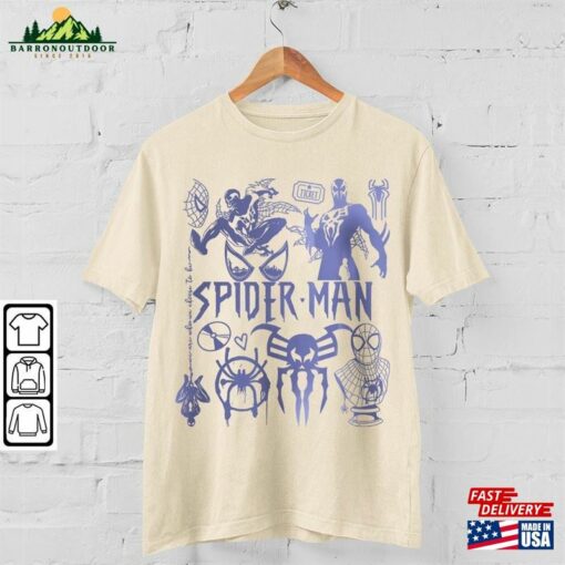 Spidey 2099 Movie Doodle Art Shirt Vintage 90S Merch Tee Graphic Hoodie Sweatshirt