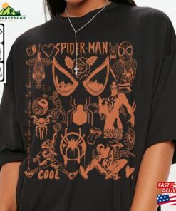 Spidey 2099 Movie Doodle Art Shirt Vintage 90S Merchs Tees Graphic T-Shirt Hoodie